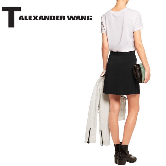T BY ALEXANDER WANG - Stretch-Knit Pencil Skirt - Picture 2 of 8